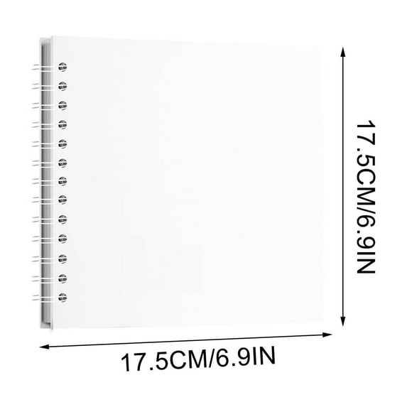 DIY Scrapbook Album | 17.5x17.5 Inch Loose Leaf Photo Album | 40 Pages for Wedding Travel Memory Book | Commemorative Gift