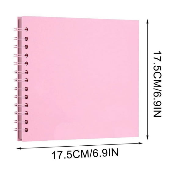 DIY Scrapbook Album | 17.5x17.5 Inch Loose Leaf Photo Album | 40 Pages for Wedding Travel Memory Book | Commemorative Gift