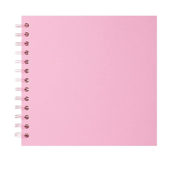 DIY Scrapbook Album 7x7 Inch, Kraft Paper Photo Book, Blank Memory Scrap Book, for DIY Crafts, Wedding, Anniversary, 20 Sheets, Pink