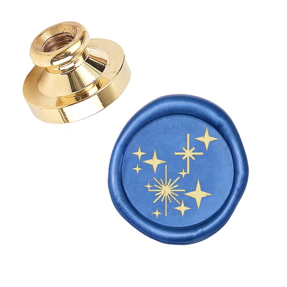 DIY Scrapbook Brass Seal Stamp Star Pattern 25mm