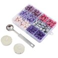 thumbnail image 1 of DIY Scrapbook Crafts Including Sealing Wax Particles Plastic Bead Containers Stainless Steel Spoons, 1 of 7