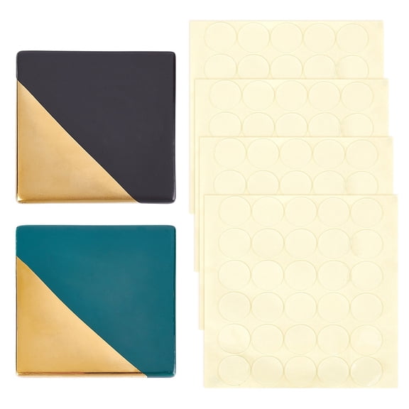 DIY Scrapbook Making Kits Including Porcelain Cup Mat Gift Tag Labels Self-Adhesive Present Stickers Mixed Color 96x8mm 2 colors 1pc/color for DIY