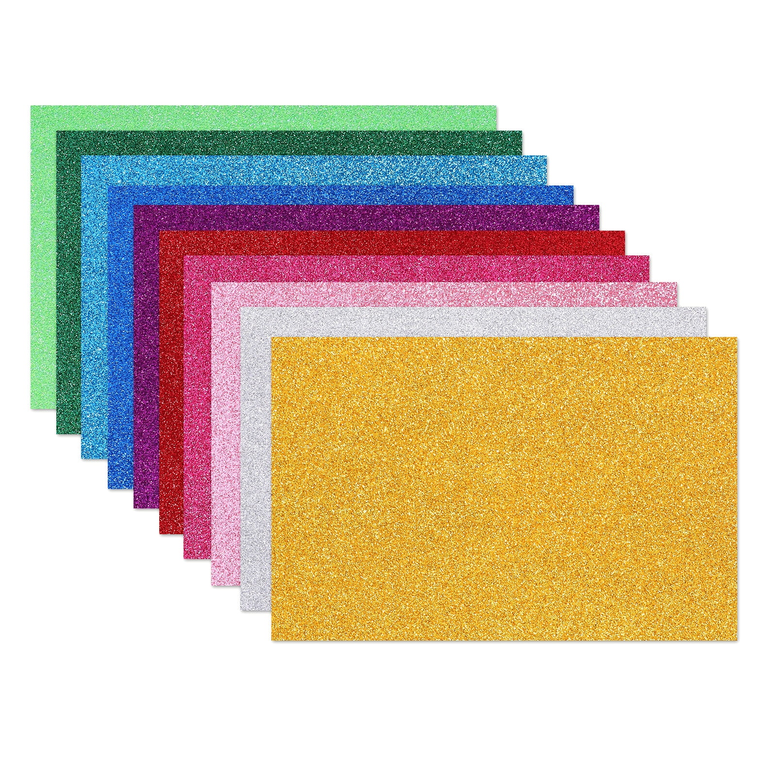 DIY Scrapbook Red Glitter Cardstock 12x12 Colored Paper Assorted Colors