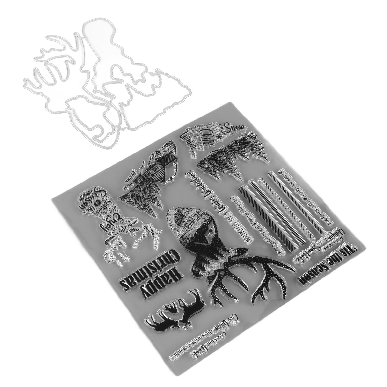 DIY Scrapbooking Transparent Stamps Silicone Rubber Clear Sheet ...