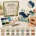 thumbnail image 1 of DIY Sea Glass Mosaic Art Kit, Sea Glass Art Kit for Adults and Beginners, Ocean Animal Mosaic Craft with Colorful Glass Pieces, Adhesive, Tweezers and Guide, Coastal Decor Gift, 1 of 7