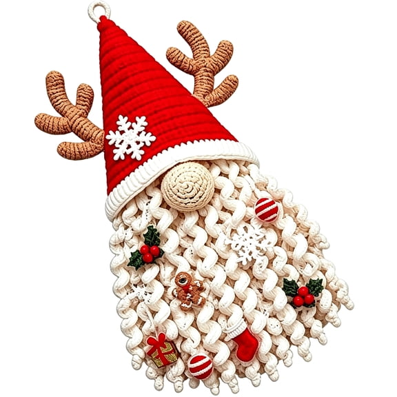 DIY Seasonal 3D Crochet Door Hanger Kit, Beginner Friendly Macrame Crochet Craft Set for Farmhouse Porch Home Decoration for Holiday