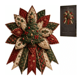 thumbnail image 1 of Festive Quilted Christmas Door Hanging DIY Sewing Kit – Complete Bow Craft Set with Fabric Batting Thread Templates, Patchwork Decor for Wall Door Display, 1 of 7