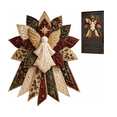 thumbnail image 1 of Festive Quilted Christmas Door Hanging DIY Sewing Kit – Complete Bow Craft Set with Fabric Batting Thread Templates, Patchwork Decor for Wall Door Display, 1 of 7