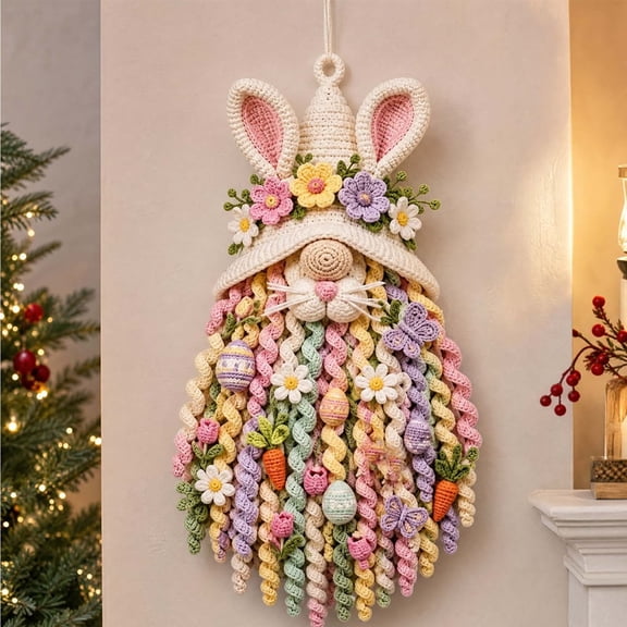 DIY Seasonal 3D Crochet Door Hanger Kit Collection, Handmade Wall Hanging, Farmhouse Rustic Holiday Porch Decor, Beginners Craft Set