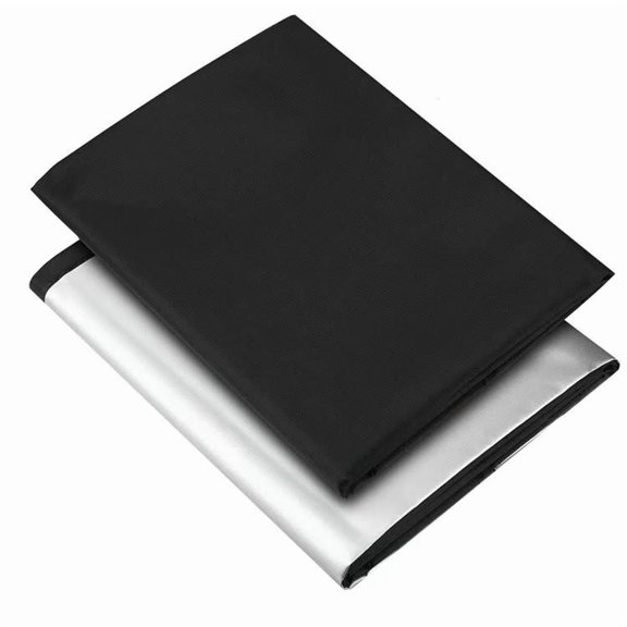 DIY Self‑Adhesive Blackout Curtain Kit, Heat‑Insulating Light‑Blocking Window Shade with Tools-Full shading fabric 1 sheet without accessories56.55 "W x 39" l