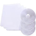 thumbnail image 1 of DIY Self-Adhesive Window Screen Netting Mesh Curtain (Approach 51.18x59.06 Inches), with 3 Velcro, Fitted to Multiple Windows (3 Pack), 1 of 7