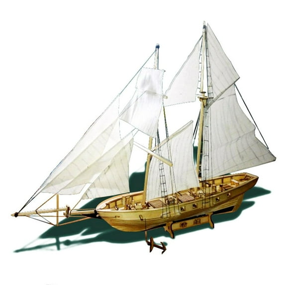 DIY Ship Assembly Model Kits Wooden Sailing Boat Scale Model Decoration for Kids Adults