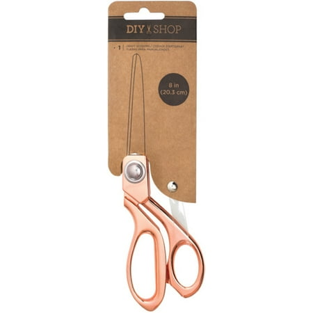 DIY Shop Craft Metal Scissors 8" Rose Gold, 1 Each