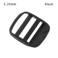 thumbnail image 1 of DIY Shoulder Bag Strap Part Luggage Hardware Backpack Straps Buckle Slider Loop Backpack Accessories Slider Adjust Buckle BLACK C-25MM, 1 of 8