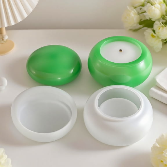 DIY Silicone Coaster Mold for Resin Epoxy Crafting - Durable Waterproof Heat Resistant Coaster Maker for Home Decor