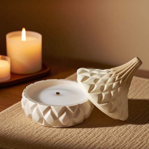 DIY Silicone Mold for Candle Cups and Coasters  Multipurpose Crafting Tool for Home Decor, Resin Art, and Custom Gifts