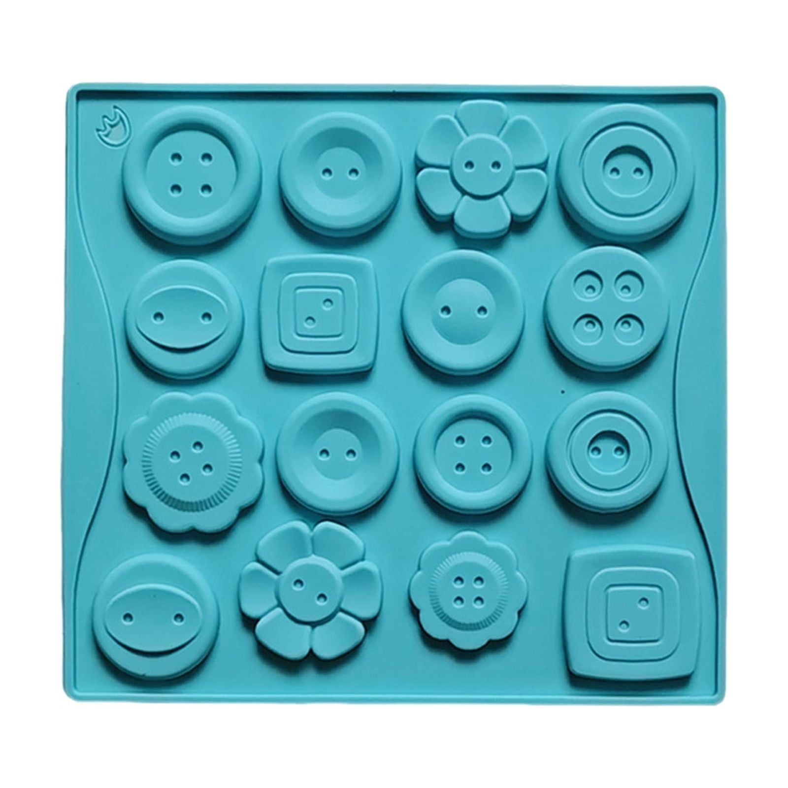 DIY Silicone Mould Button Chocolate 16 Cavity Candy Form for Cakes ...