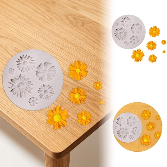 DIY Silicone Mould For Peony Sunflower Succulent Floral Candle Chocolate Soap Making Craft Resin Flowers for Resin Crafts Resin Kits Silicone Rubber Mixer Coloring Agent Cute Silicone for Resin Resin