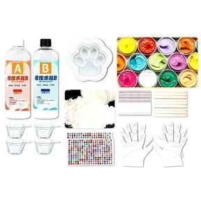 DIY Silicone Squishies Maker Kit Create Custom Paw Squishies, 12 Colors & Soft Toy, Decorations, Slow Fidget Stress Rise R