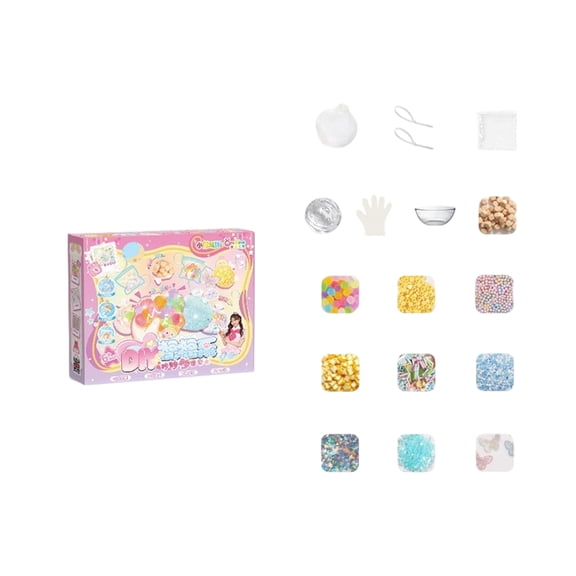 DIY Silicone Squishies Making Kit, Creative Handmade Decompression Toy Set with 20ml Liquid for Boys