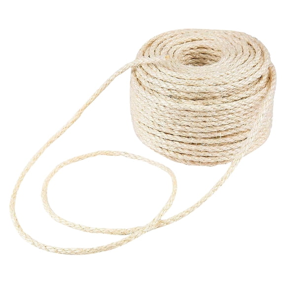 DIY Sisal Rope for Cat Scratch Decoration Accessory Home Garden Patio Trim Tool, Beige