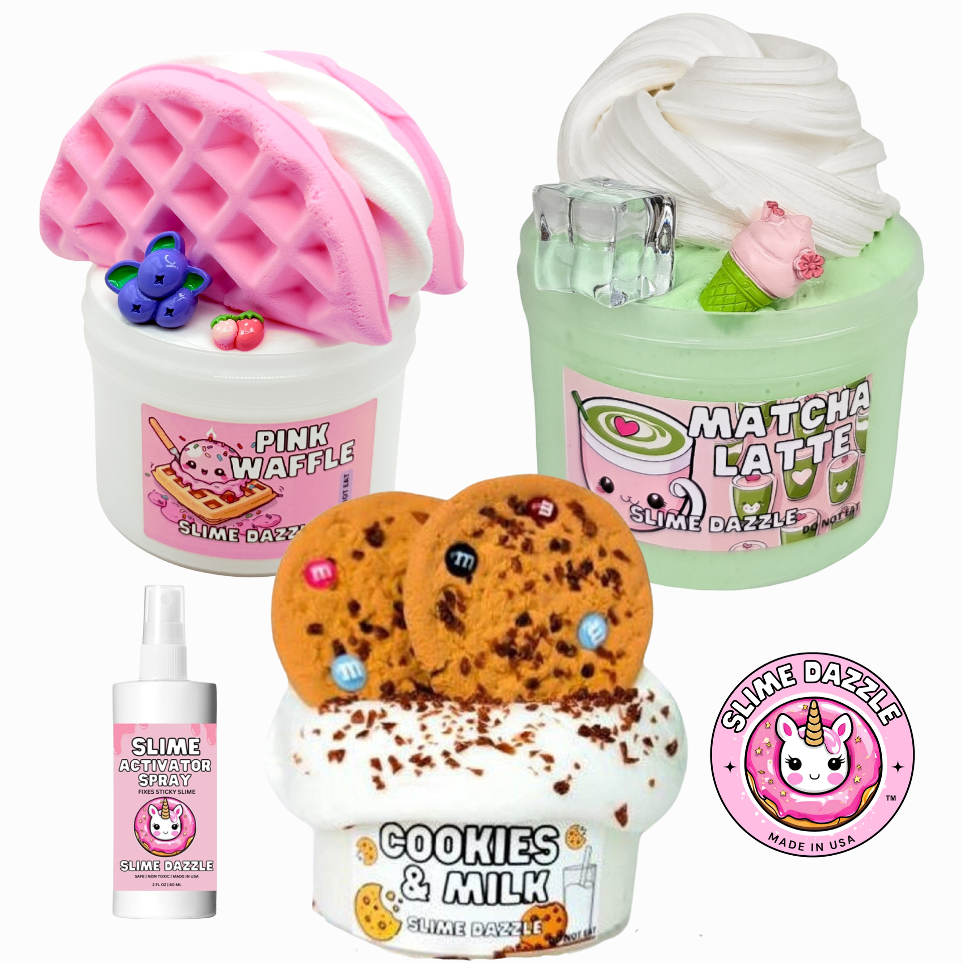 DIY Slime Bundle 3 pack  Beginner Friendly Slime Made in USA