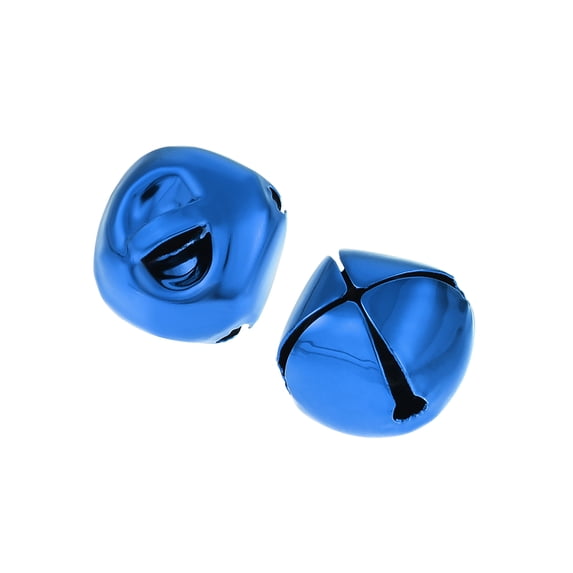 DIY Small Bells 0.71-Inch 40pcs Craft Bells Bulk for Christmas Festival Party Home Blue