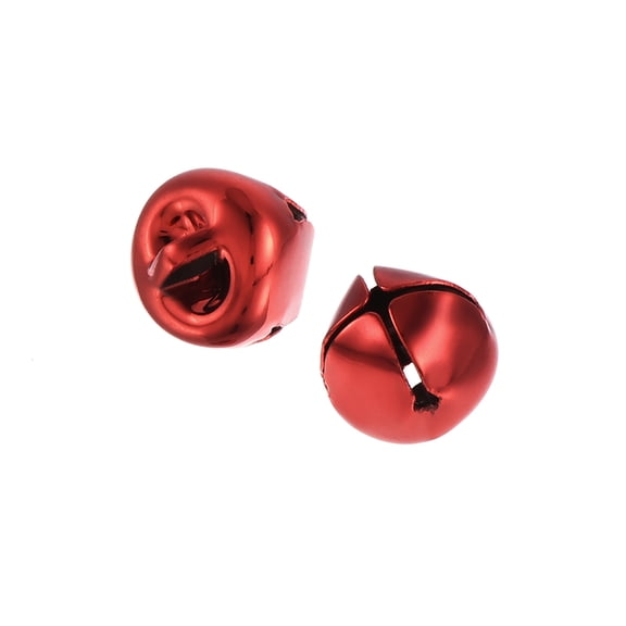 DIY Small Bells 10mm/0.39-Inch 100pcs  Craft Bells Bulk for Christmas Festival Party Home Bright Red
