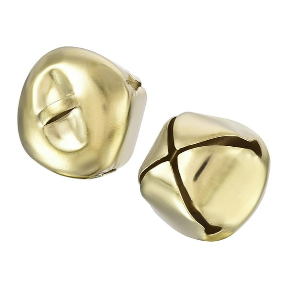 DIY Small Bells 26mm/1.02-Inch 40pcs Craft Bells Bulk for Christmas Festival Party Home Golden