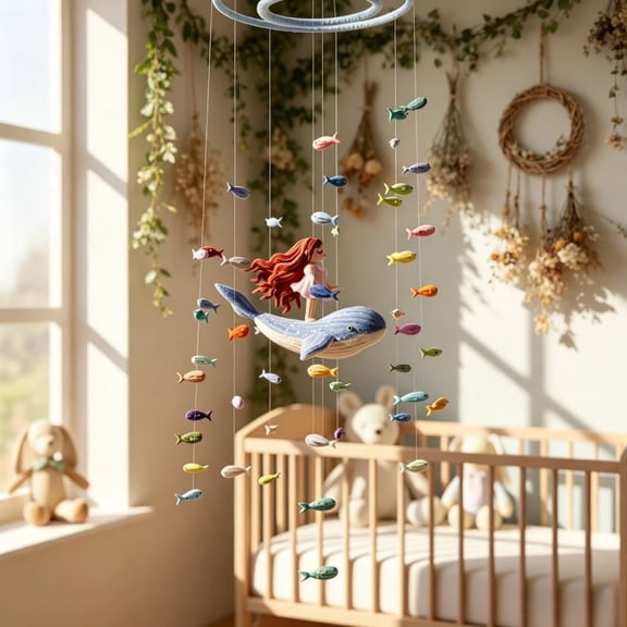 DIY Small Fish Wind Chime Craft Kit Handmade Hanging Decoration for and Adults