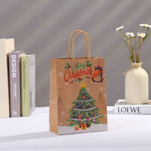 DIY Snowflakes New Year Kids Favors Christmas Paper Bag Food Packaging Gift Boxes Candy Box STYLE 1