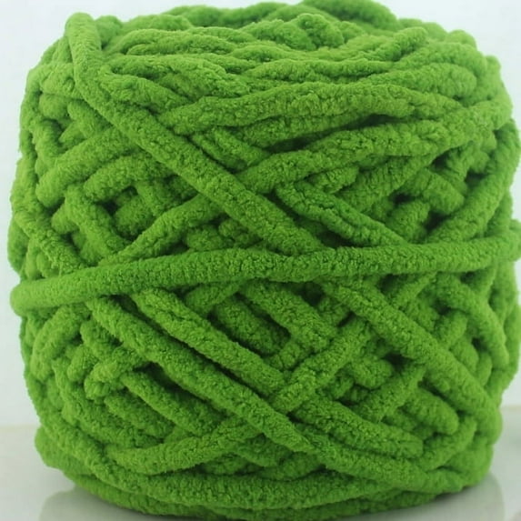 DIY Soft Chunky Knit Chenille Yarn, Velvet Blanket Yarn Crochet Knitting Yarn Craft Gift for Knit Rugs, Shawl, Shoes, Gloves, Clothes