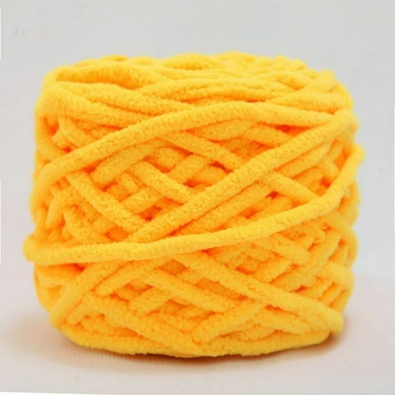 DIY Soft Chunky Knit Chenille Yarn, Velvet Blanket Yarn Crochet Knitting Yarn Craft Gift for Knit Rugs, Shawl, Shoes, Gloves, Clothes