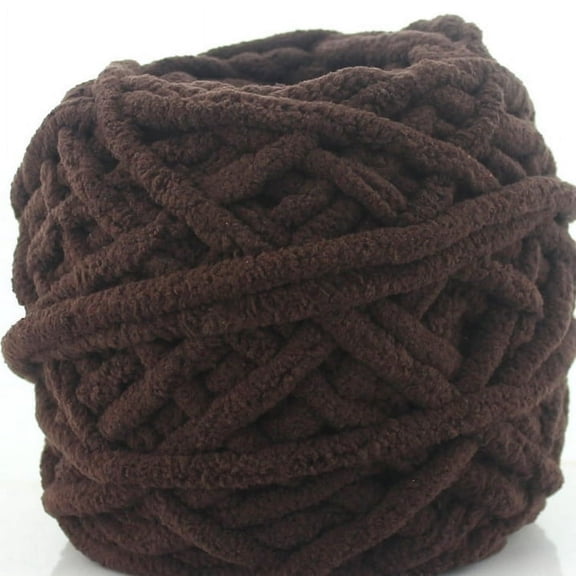 DIY Soft Chunky Knit Chenille Yarn, Velvet Blanket Yarn Crochet Knitting Yarn Craft Gift for Knit Rugs, Shawl, Shoes, Gloves, Clothes
