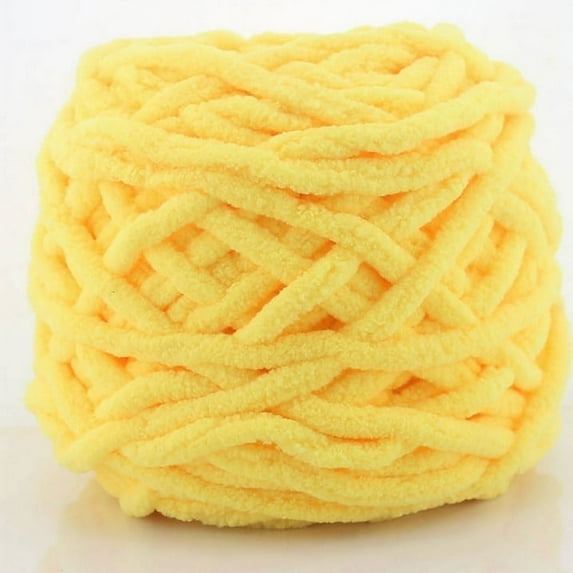 DIY Soft Chunky Knit Chenille Yarn, Velvet Blanket Yarn Crochet Knitting Yarn Craft Gift for Knit Rugs, Shawl, Shoes, Gloves, Clothes