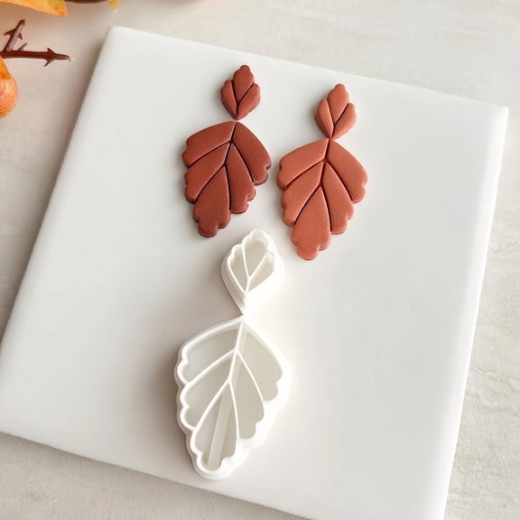 DIY Soft Clay Leaf Earrings Mold - Perfect Tool for Unique Handmade Jewelry Designs