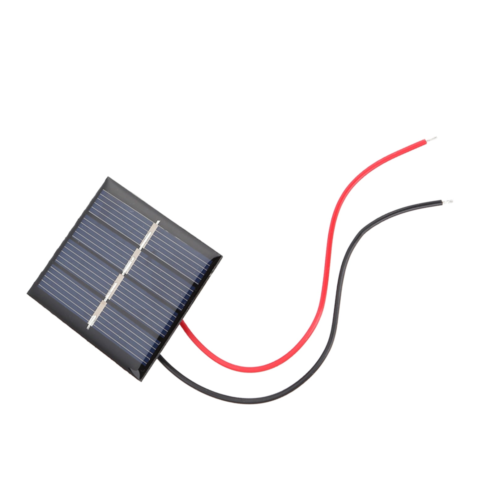 DIY Solar Panel, 2Pcs 0.36W 2V Mini Polycrystalline Solar Panels DIY  Battery Charger Module Clip Kit 