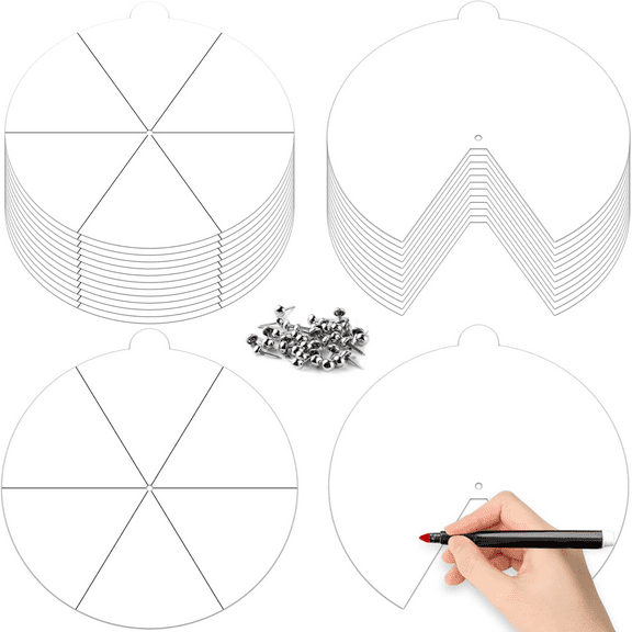 DIY Spinning Cards Crafts Kit, Coloring Your Own Spinning Paper DIY Colored Blank Wheel Cards For Handmade Classes Party Craft Toys Supplies