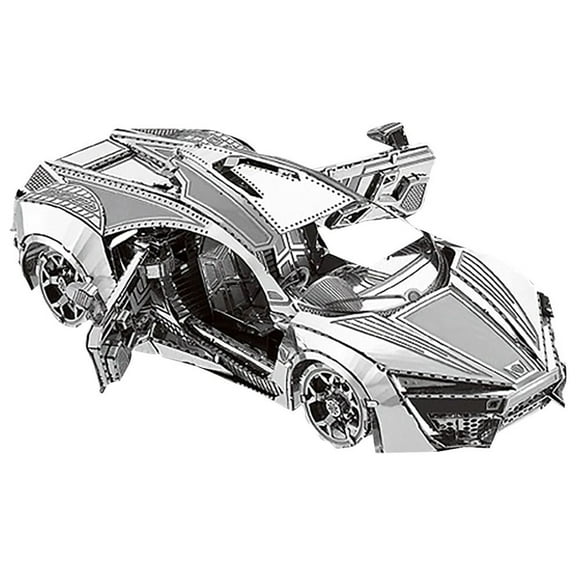DIY Sports Car Model Kit, 3.74in Assembled Size, Metal Sheets, Easy to Build, for Ages 14+, Model Building, Desktop Ornament