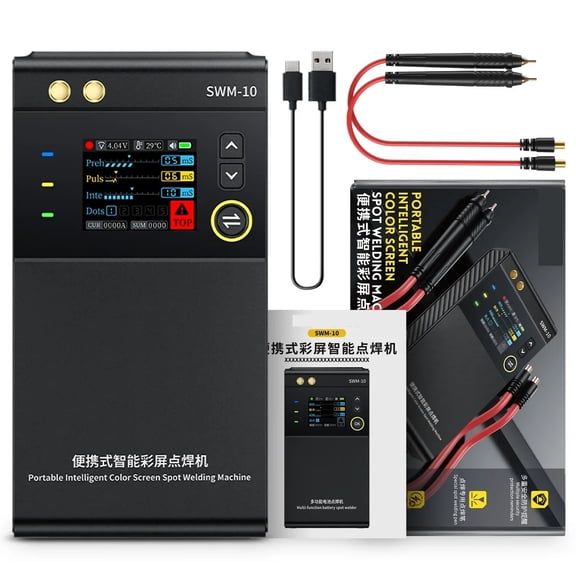 DIY Spot Welder With TFT Color Screen,5000mah Handheld Spot Welding Machine For 0.25mm Nickel Sheet 18650 Battery Welding ,Versatile Welding Capabilities