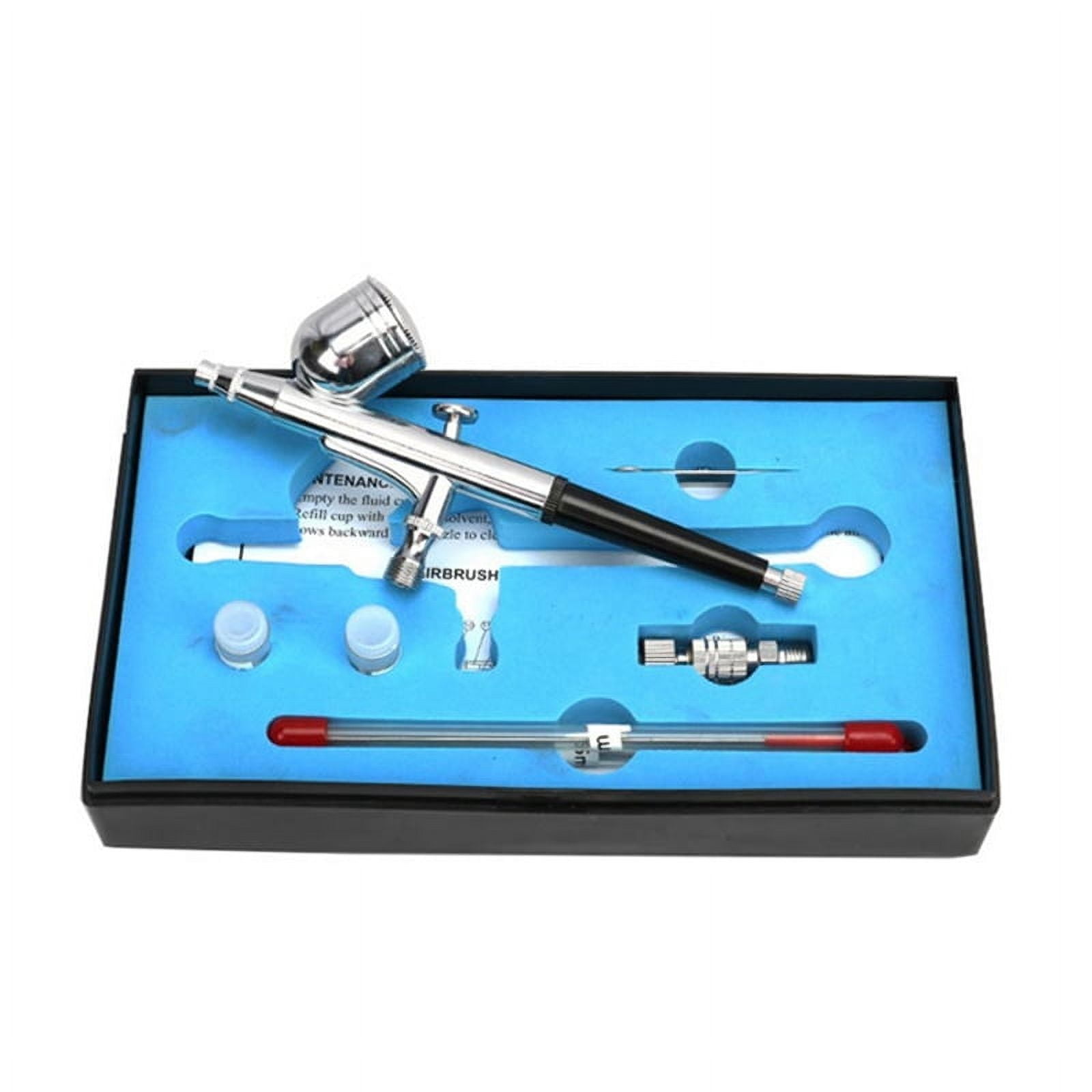 DIY Spraying Tool Kit 0.2mm/0.5mm with Fan Cap 15CC Fluids Cups Efficiency for Model DIY Painting Makeup Nail Art Cake