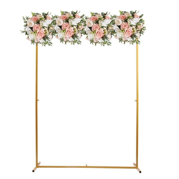 DIY Square Wedding Arch Frame Metal Garden Flower Balloon Party Backdrop Stand for Weddings, Birthday Parties, Anniversaries, Graduations