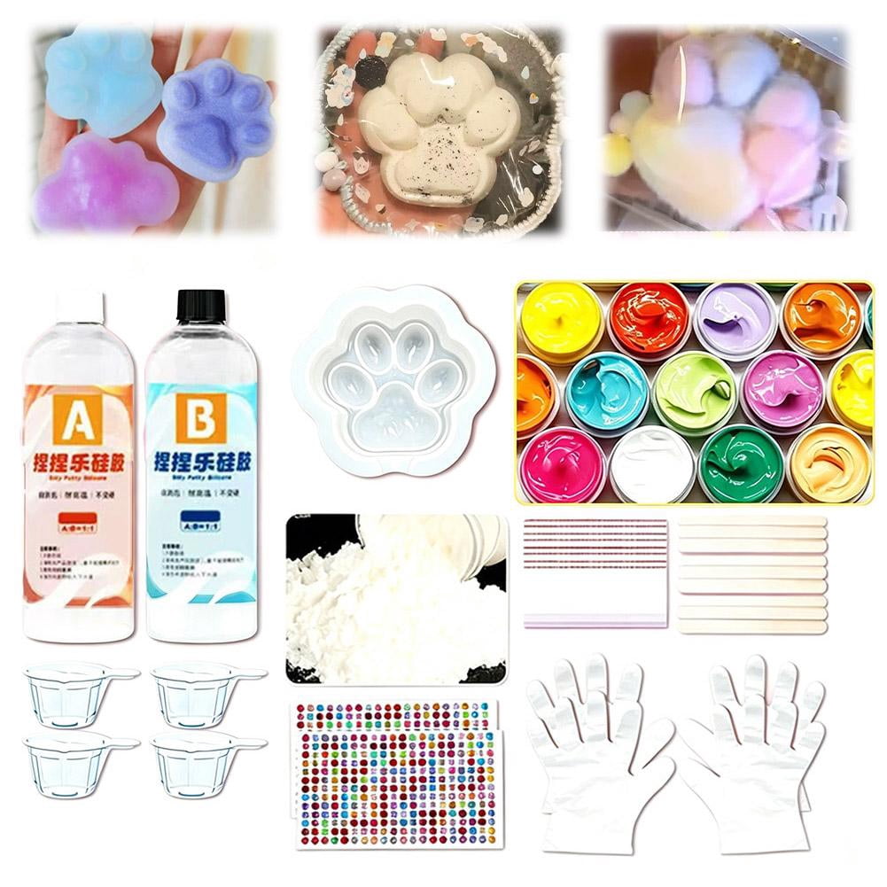 DIY Squishies Kit-Create Anxiety Relief Toys, Handmade Squishies Stress Balls, Self-Care Gifts for Women, Crunchy Relaxing