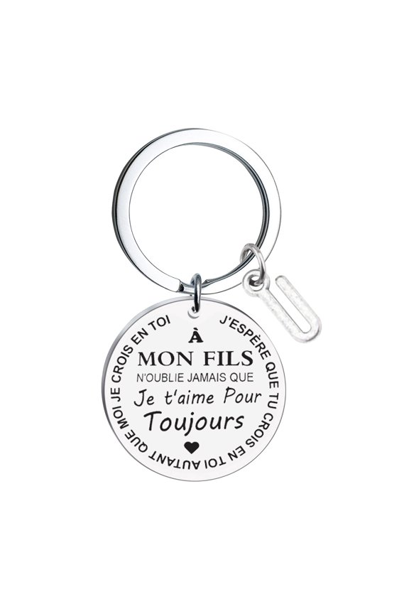 DIY Stainless Steel Last Name Keychain for , Fashionable Friendship Accessory, Strong and Sturdy Design, Personalize Key Chain for Him Men