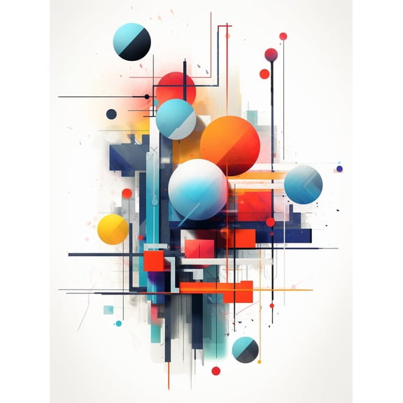 DIY Stamped Cross Stitch Kits for Beginners Easy Abstract Colorful Element Ball 11CT Needlepoint Embroidery Counted Cross Stitch Kits Art Craft Wall Decoration and Gift 40x50cm(3)