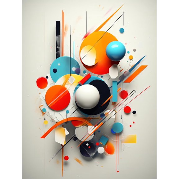 DIY Stamped Cross Stitch Kits for Beginners Easy Abstract Colorful Element Ball 11CT Needlepoint Embroidery Counted Cross Stitch Kits Art Craft Wall Decoration and Gift 40x50cm(2)