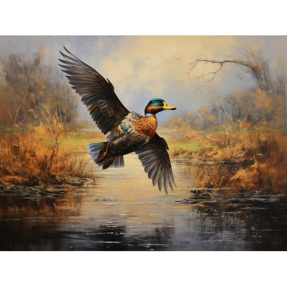 DIY Stamped Cross Stitch Kits for Beginners Easy Animal Flying Wild Duck 11CT Needlepoint Embroidery Counted Cross Stitch Kits Art Craft Wall Decoration and Gift 40x50cm(1)