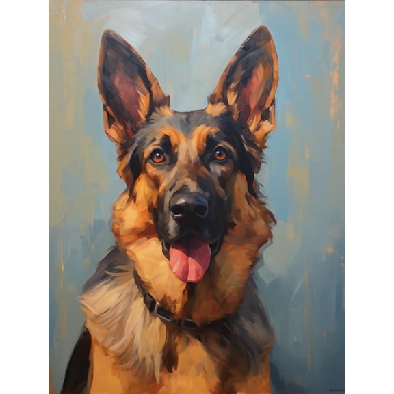 DIY Stamped Cross Stitch Kits for Beginners Easy German shepherds 11CT Needlepoint Embroidery Counted Cross Stitch Kits Art Craft Wall Decoration and Gift 40x50cm(3)
