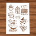 thumbnail image 1 of DIY Stencil Template for Painting on Wood Canvas Cake Furniture Wall, Reusable,Washable (4th July #1), 1 of 4