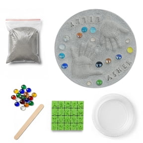 DIY Stepping Stone Kit for Gift 10/12/14inch Footprint Stone Kit Handprint Stepping Stone Kit